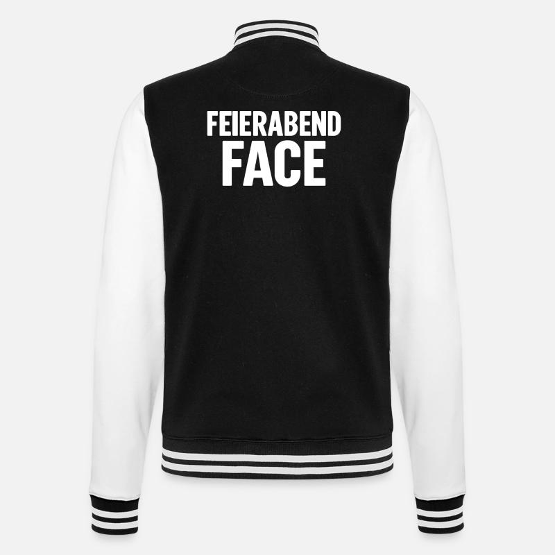 FEIERABEND FACE - College-Sweatjacke - Schwarz/Weiß