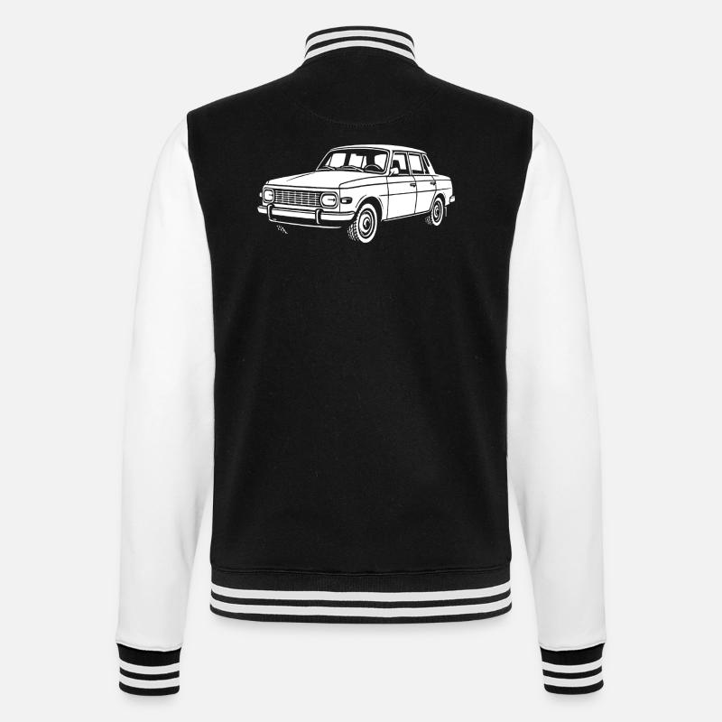 GDR on four wheels - College Sweat Jacket - black/white