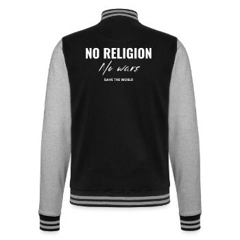 Pas de religions, pas de guerres - Veste Teddy - noir/gris chiné - Dos - Marisol (170cm)