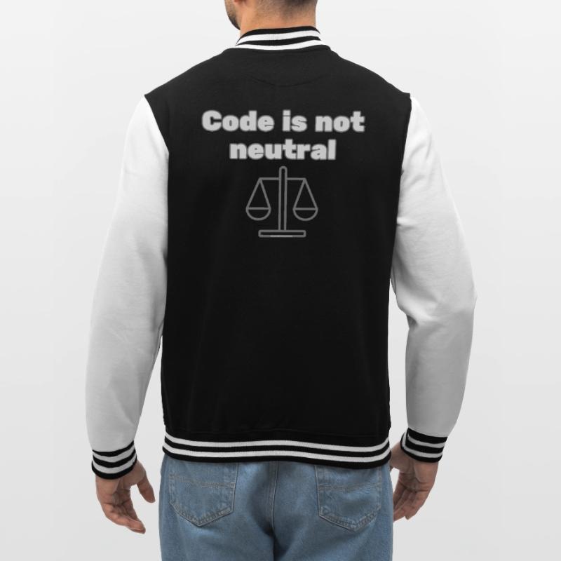 Code Is Not Neutral - Ethical Coder Statement College Sweat Jacket