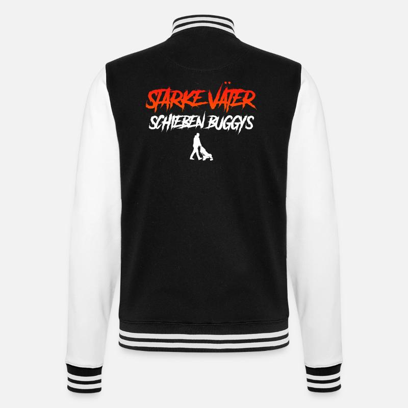 Paternity STRONG MEN PUSH BUGGIES - College Sweat Jacket - black/white