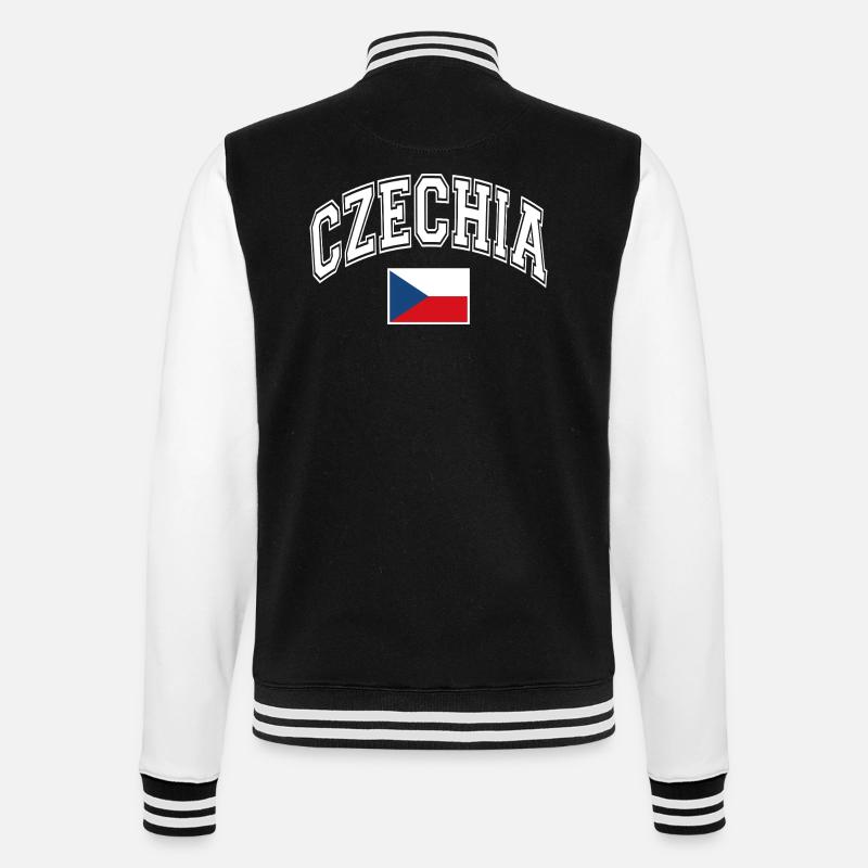 Drapeau de la République tchèque - Veste Teddy - noir/blanc
