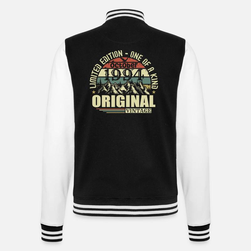 october 1994 - 31st birthday gift october - College Sweat Jacket - black/white