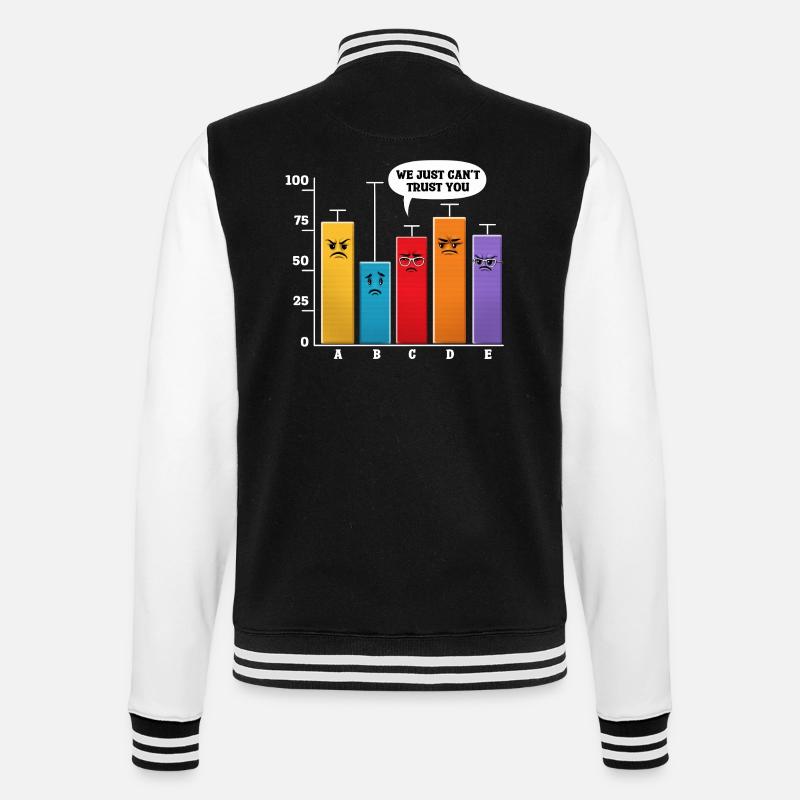 Data Science Analysis - College Sweat Jacket - black/white