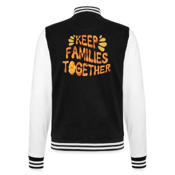 Humanité Égalité Garder les familles unies - Veste Teddy - noir/blanc - Dos - Marisol (170cm)