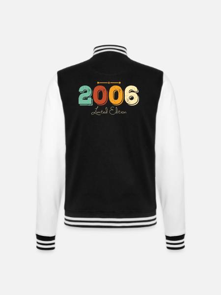 Jubiläum 2006 Limited Edition Original Geschenk - College-Sweatjacke - Schwarz/Weiß