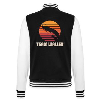 Catfish catfish fishing sport fishing team catfish - College Sweat Jacket - black/white - Back - Marisol (170cm)