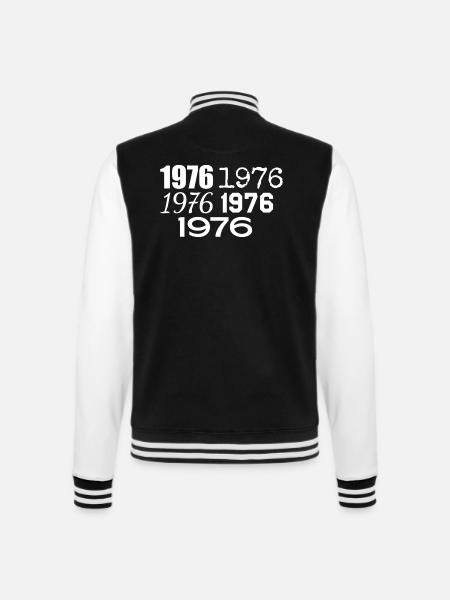 1976 - College Sweat Jacket - black/white