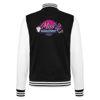 Miss Manager Manager Humour de bureau - Veste Teddy - noir/blanc - Dos - Marisol (170cm)