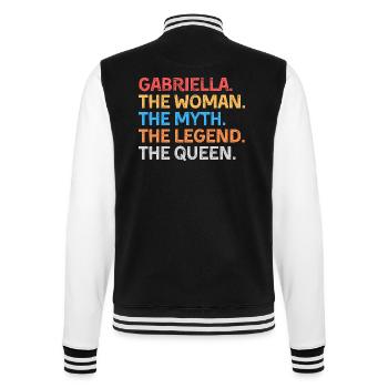 Gabriella Le Mythe La Légende La Reine - Veste Teddy - noir/blanc - Dos - Marisol (170cm)