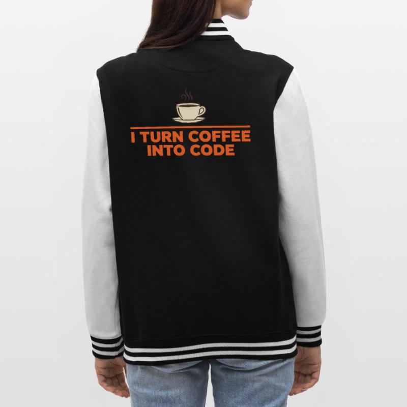 Je transforme le café en code – Programmer Retro Veste Teddy