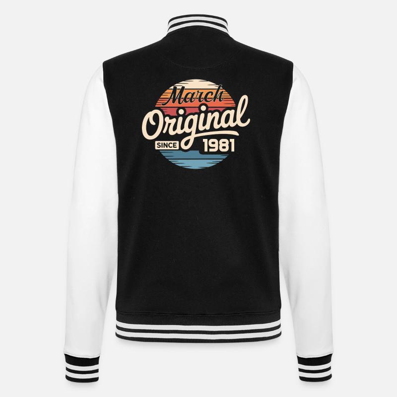 Légendaire depuis mars 1981 - Veste Teddy - noir/blanc