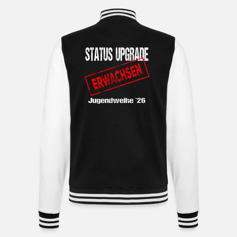 Jugendweihe - Jugendweihe 2026 - College-Sweatjacke - Schwarz/Weiß