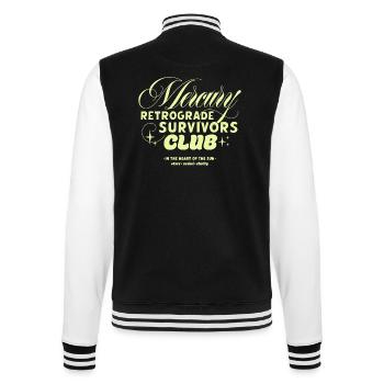 Club des survivants de Mercure rétrograde - Veste Teddy - noir/blanc - Dos - Marisol (170cm)