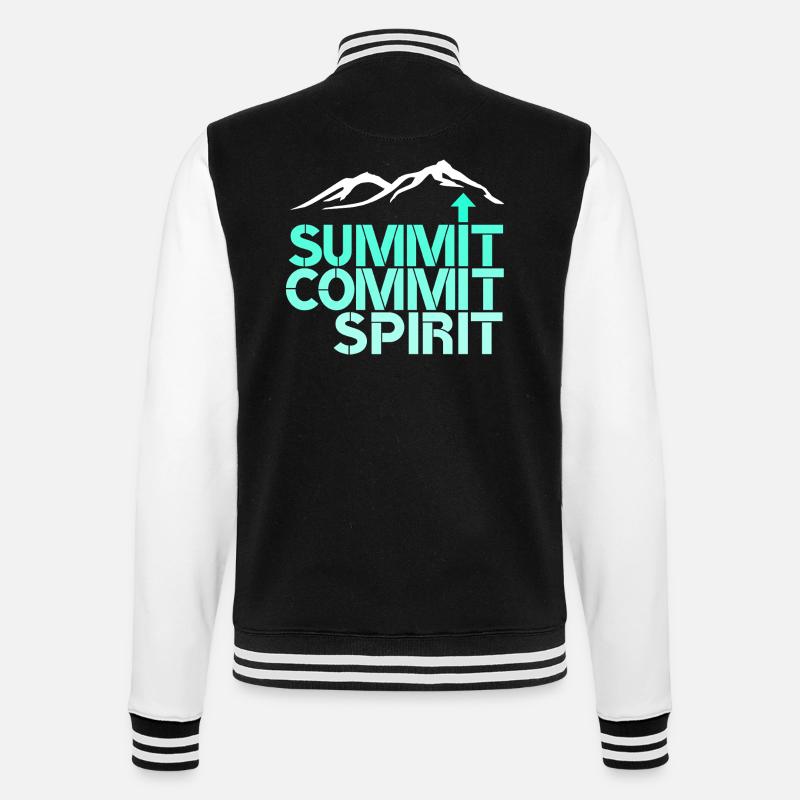 spirit commit summit - College-Sweatjacke - Schwarz/Weiß