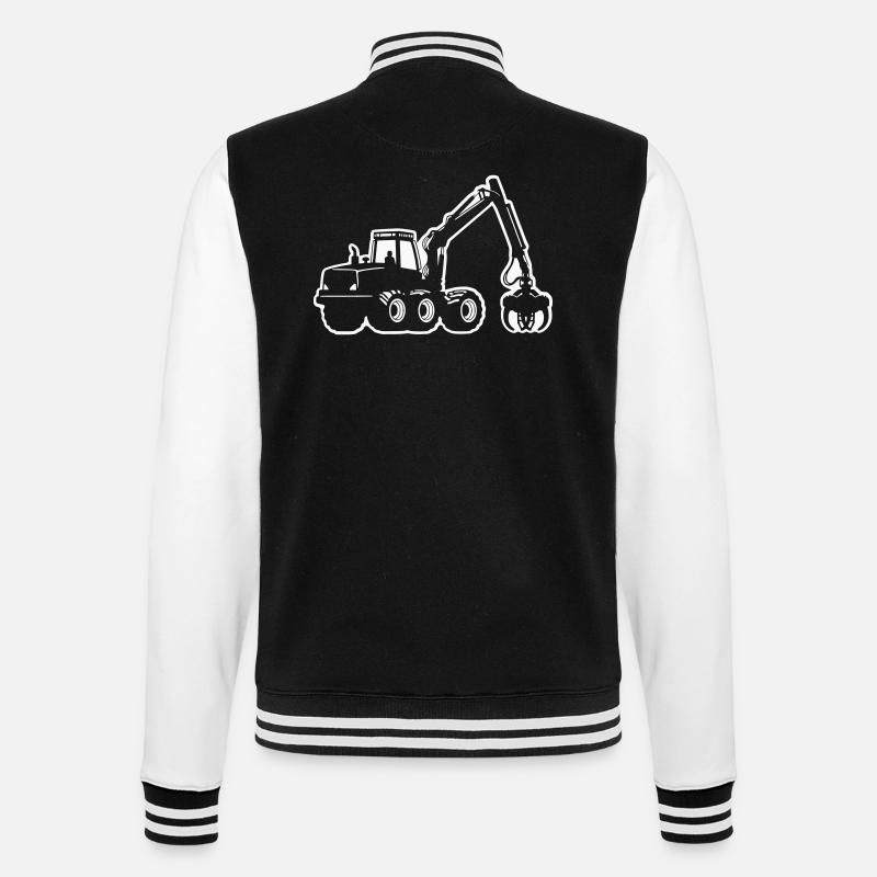 Harvester Silhouette - College-Sweatjacke - Schwarz/Weiß
