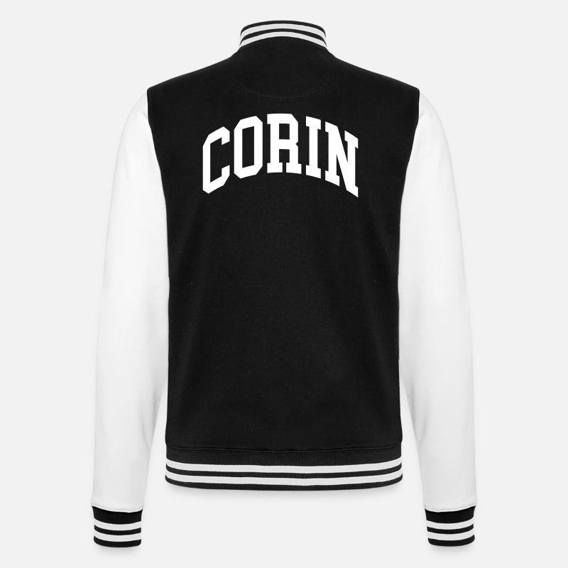 Corin - Veste Teddy - noir/blanc