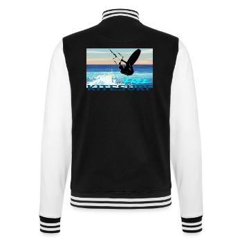 Le kitesurf - Veste Teddy - noir/blanc - Dos - Marisol (170cm)