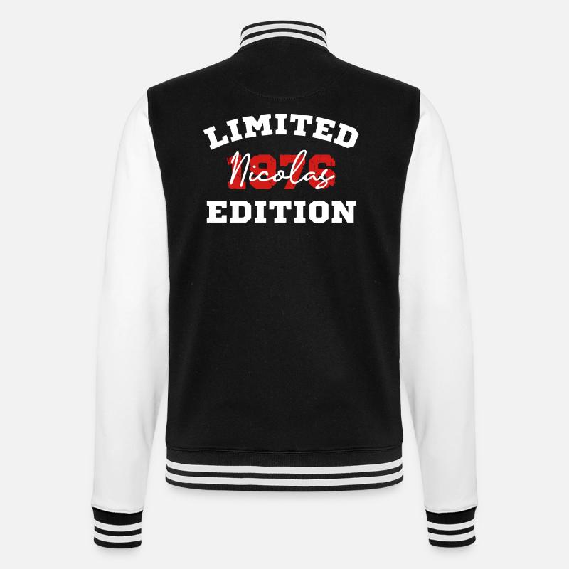 Edition Nicolas Limitée - Veste Teddy - noir/blanc