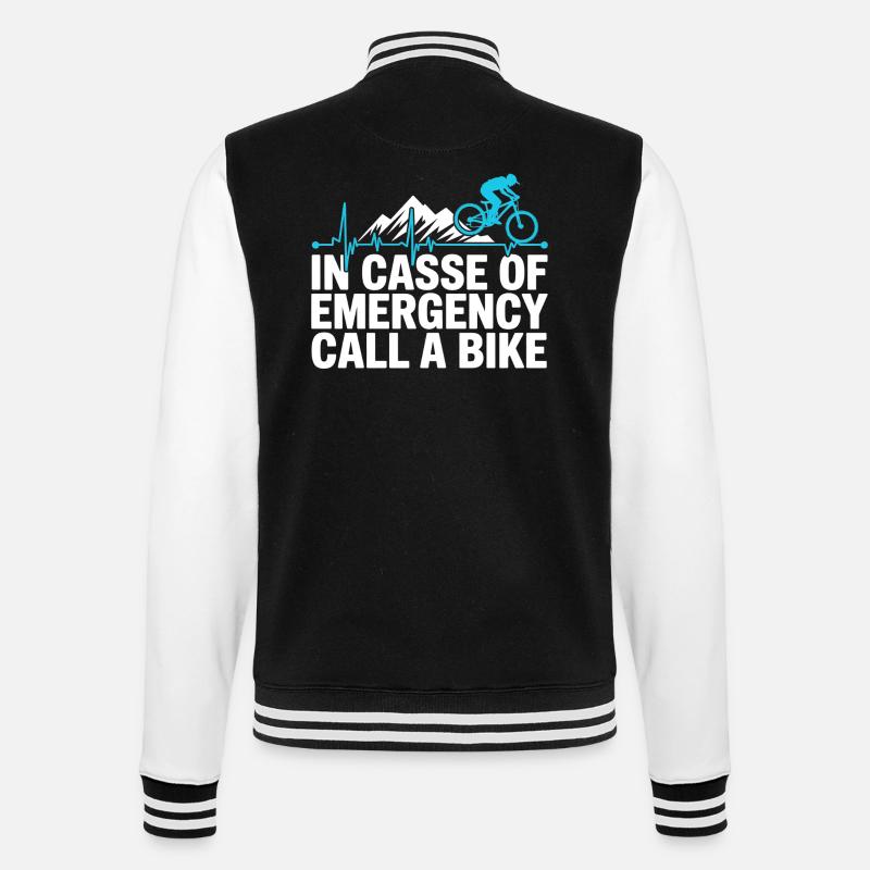 VTT, Descente, Action du cyclisme - Veste Teddy - noir/blanc
