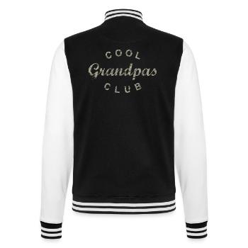 Club des grands-parents cool Anniversaire de grand-père Fête des pères - Veste Teddy - noir/blanc - Dos - Marisol (170cm)