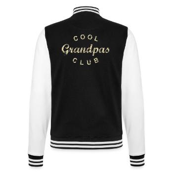 Club des grands-parents cool Anniversaire de grand-père Fête des pères - Veste Teddy - noir/blanc - Dos - Marisol (170cm)