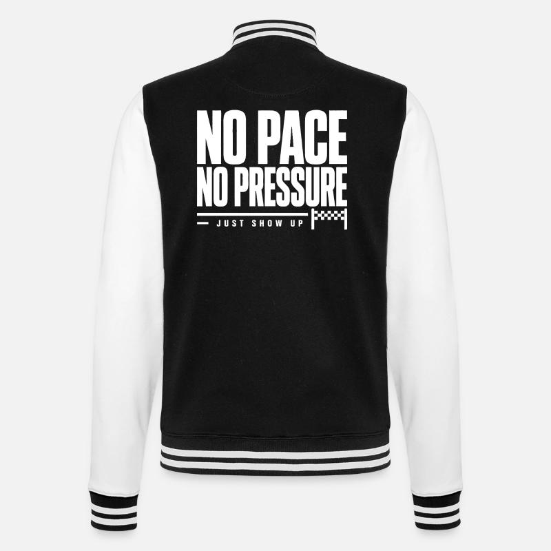Pas de rythme, pas de pression - Veste Teddy - noir/blanc
