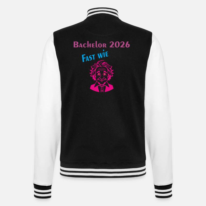 Bachelor 2026: Fast wie Einstein - College-Sweatjacke - Schwarz/Weiß