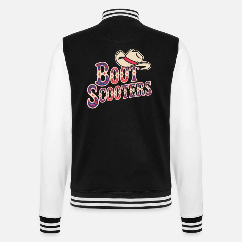 Boot Scooters Western Rodeo - College-Sweatjacke - Schwarz/Weiß