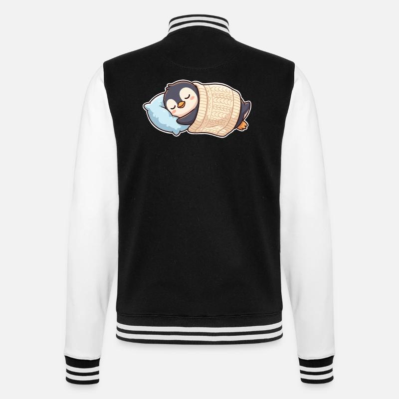 Penguin dort - Veste Teddy - noir/blanc