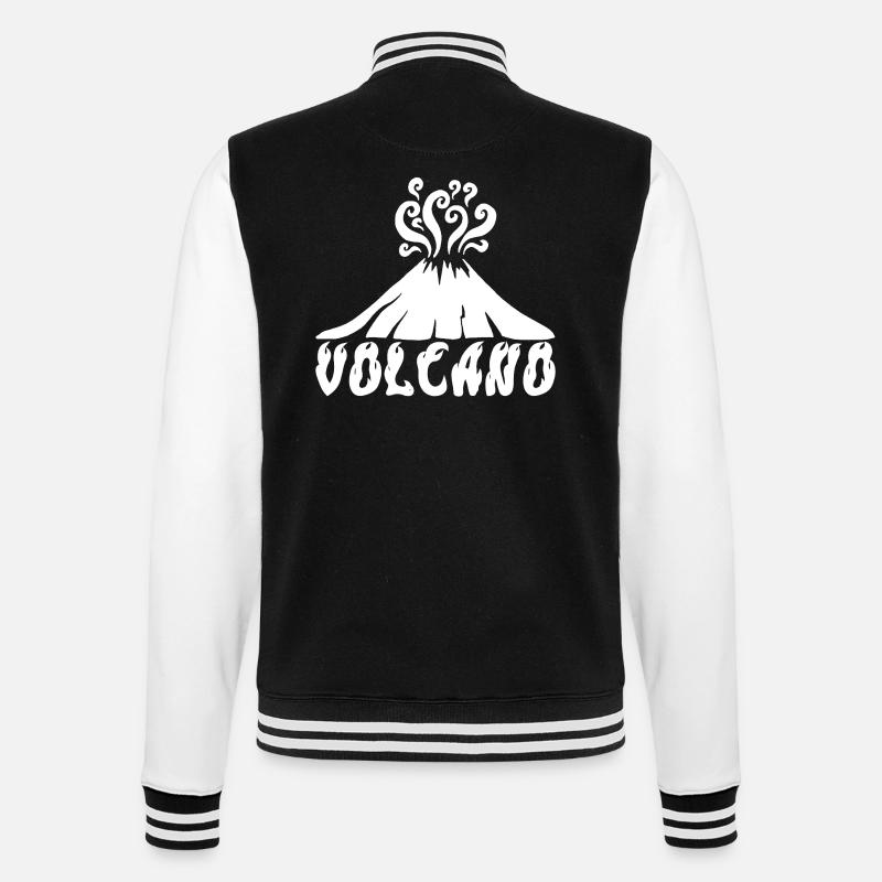 Volcan blanc - Veste Teddy - noir/blanc