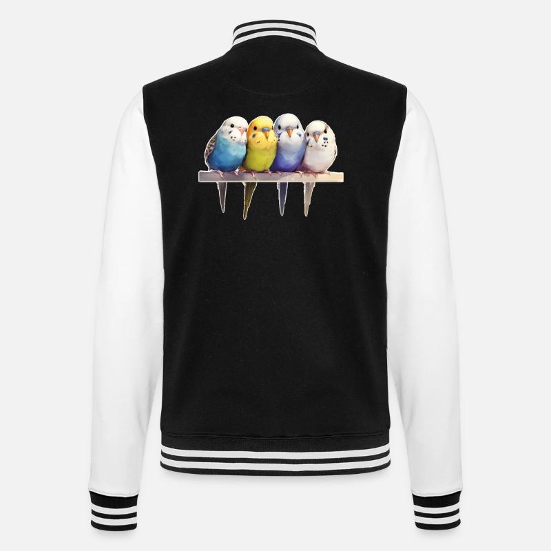 Budgie group - College Sweat Jacket - black/white