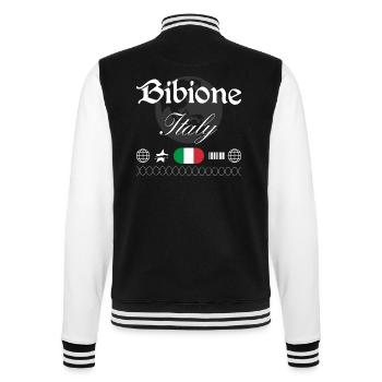 Bibione Italie Streetwear Souvenir de voyage - Veste Teddy - noir/blanc - Dos - Marisol (170cm)