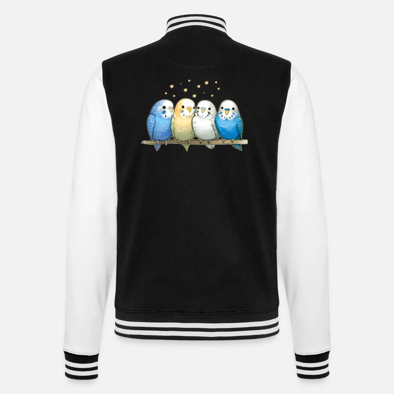 Budgie group - College Sweat Jacket - black/white