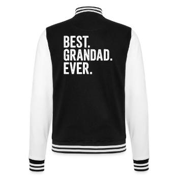 Bester Opa aller Zeiten - College-Sweatjacke - Schwarz/Weiß - Hinten - Marisol (170cm)