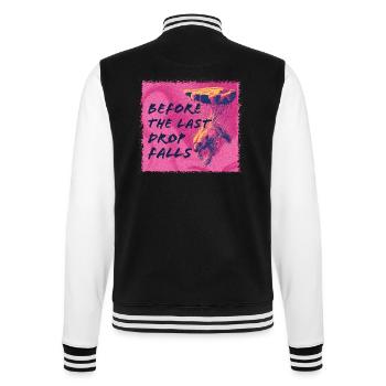 Before the last drop falls - College-Sweatjacke - Schwarz/Weiß - Hinten - Marisol (170cm)