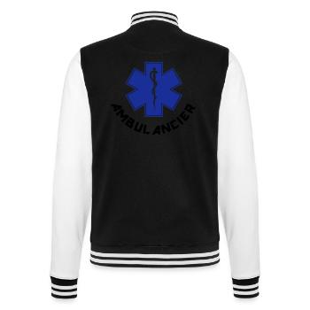 ambulancier logo - Veste Teddy - noir/blanc - Dos - Marisol (170cm)