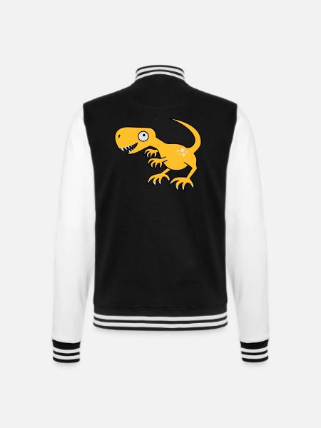 Dinosaur, dinosaur, Tyrannosaurus Rex - College Sweat Jacket - black/white