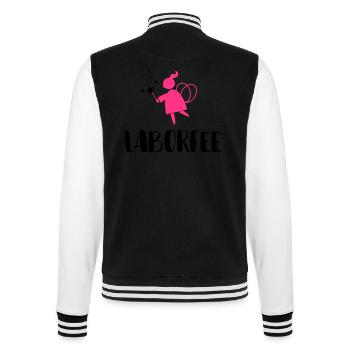 Laborfee - College-Sweatjacke - Schwarz/Weiß - Hinten - Marisol (170cm)