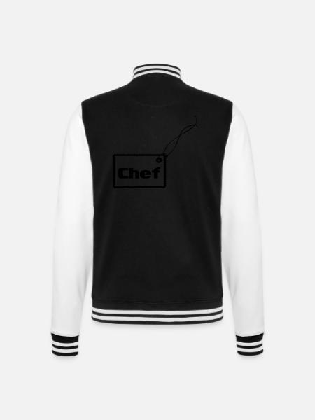 Adeptes chef - Veste Teddy - noir/blanc