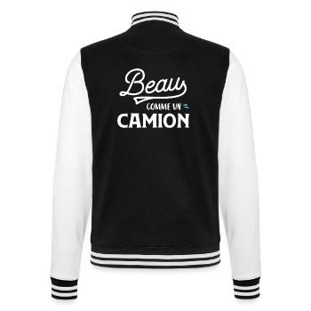 Beau comme un camion - Veste Teddy - noir/blanc - Dos - Marisol (170cm)