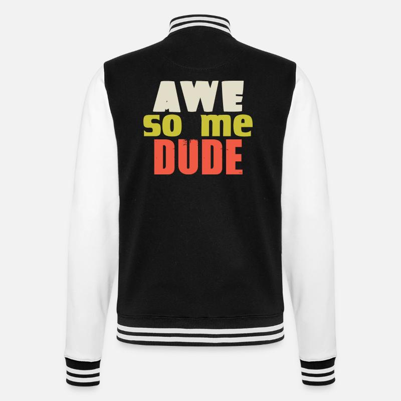 AWE SO ME MEC - Veste Teddy - noir/blanc