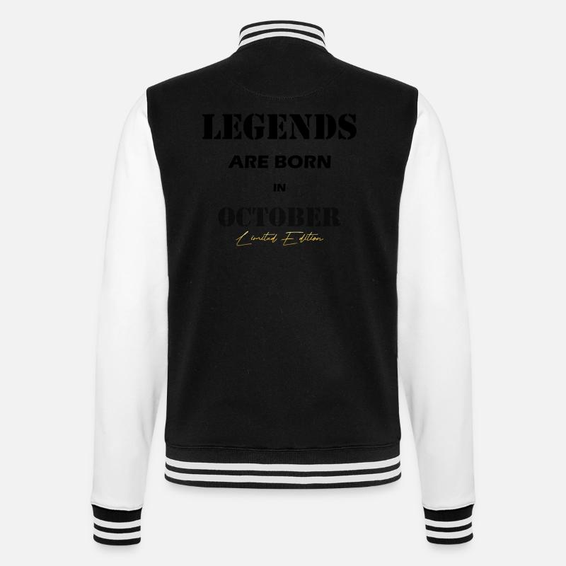 Octobre Legends Cadeau noir - Veste Teddy - noir/blanc