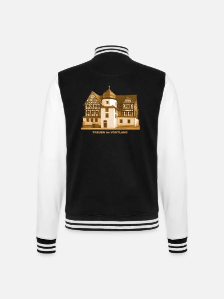 Treuen Schloss Vogtland Sachsen - College-Sweatjacke - Schwarz/Weiß