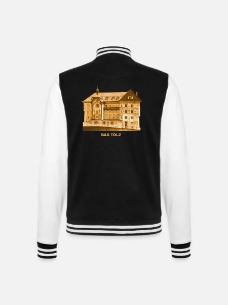 Bad Tölz Marienstift Kruglederer Oberbayern Bayern - College-Sweatjacke - Schwarz/Weiß