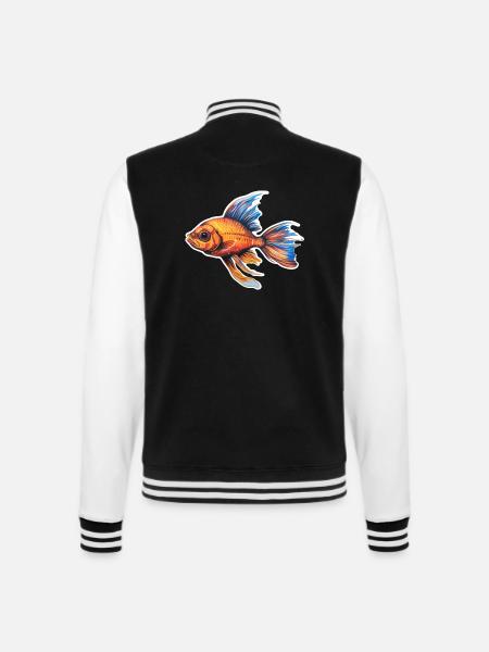Fabulous fin magic - College Sweat Jacket - black/white