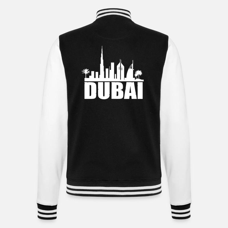 dubai skyline - College-Sweatjacke - Schwarz/Weiß
