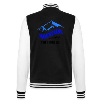 mountains are calling copy - College Sweat Jacket - black/white - Back - Marisol (170cm)