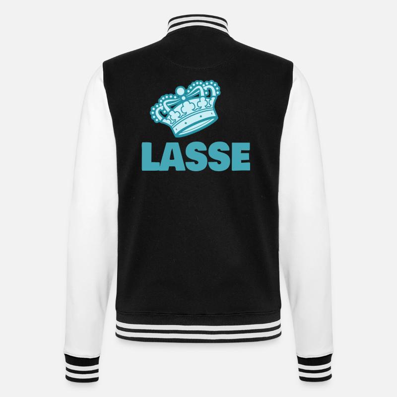Leave - College Sweat Jacket - black/white