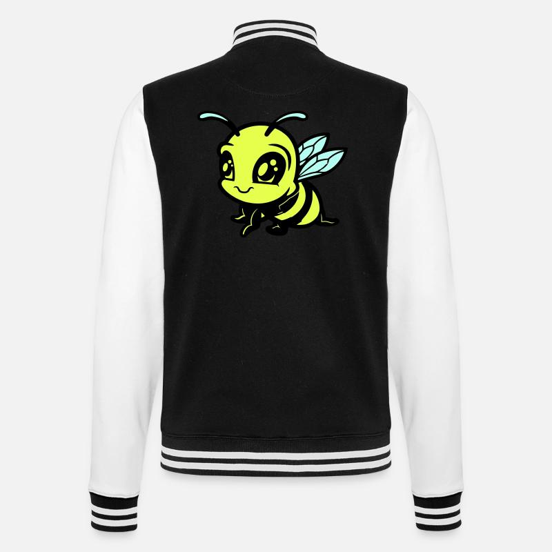 Abeille Bumblebee Bande dessinée - Veste Teddy - noir/blanc